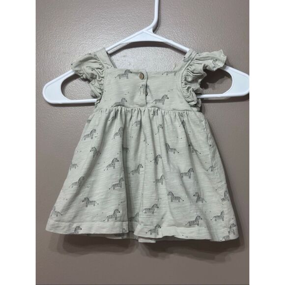 Rylee + Cru Mariposa Zebra Ruffle Dress 6-12 Months Baby Girl - Picture 8 of 9
